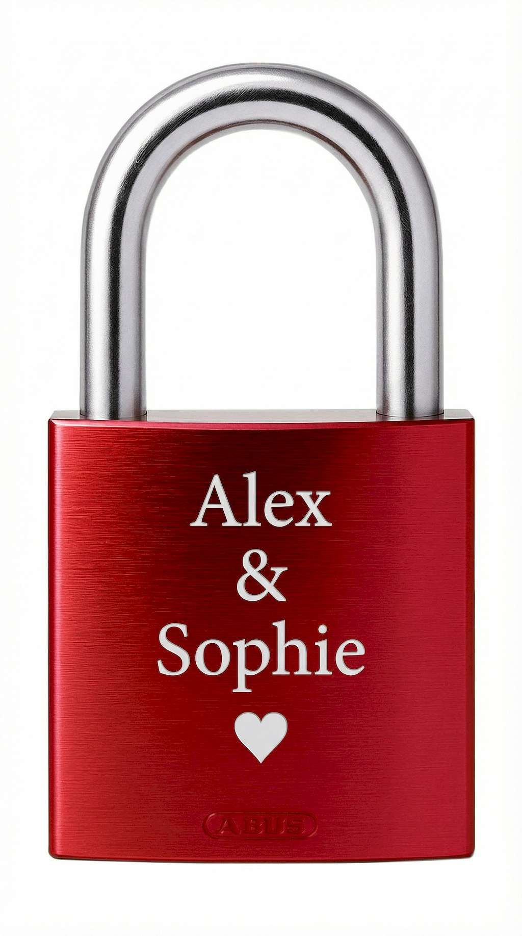 Liebesschloss Premium mit Gravur bedrucken | ABUS