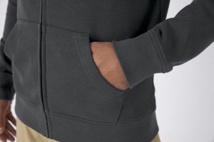 B&C Inspire Zipped Hood Herren Hoodie bedrucken | B&C