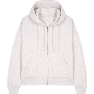 Stanley/Stella Stella Ida Damen Zip Hoodie aus Bio-Baumwolle personalisieren – Vorne – Cool Heather Grey