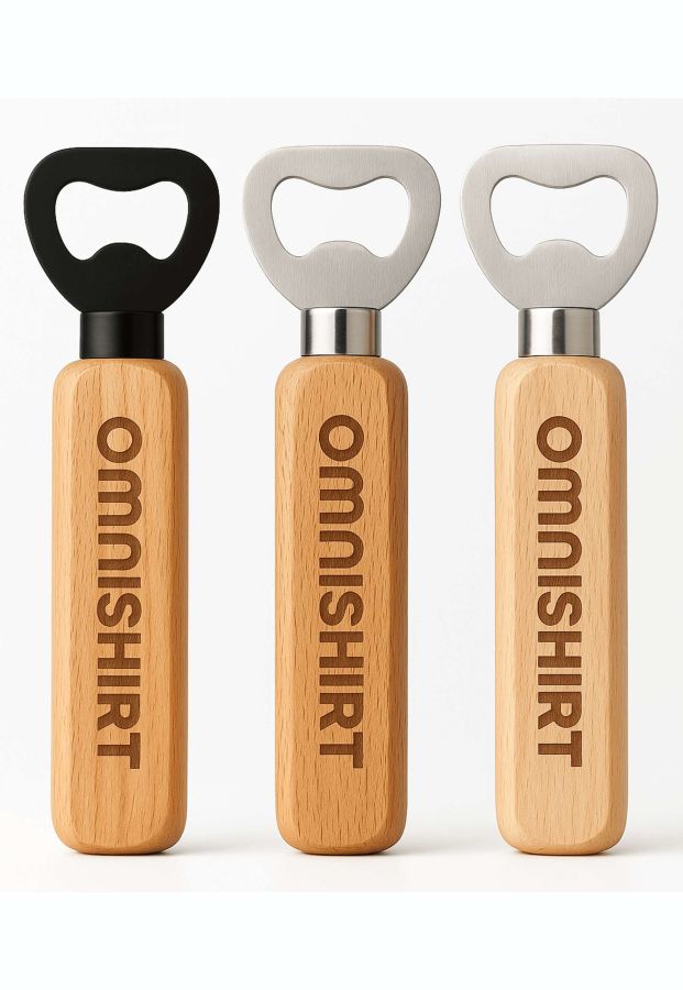 Flaschenöffner aus FSC-Holz bedrucken | Omnishirt