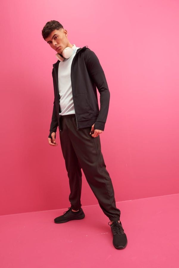 Just Cool Contrast Zoodie bedrucken für Herren | Just Cool