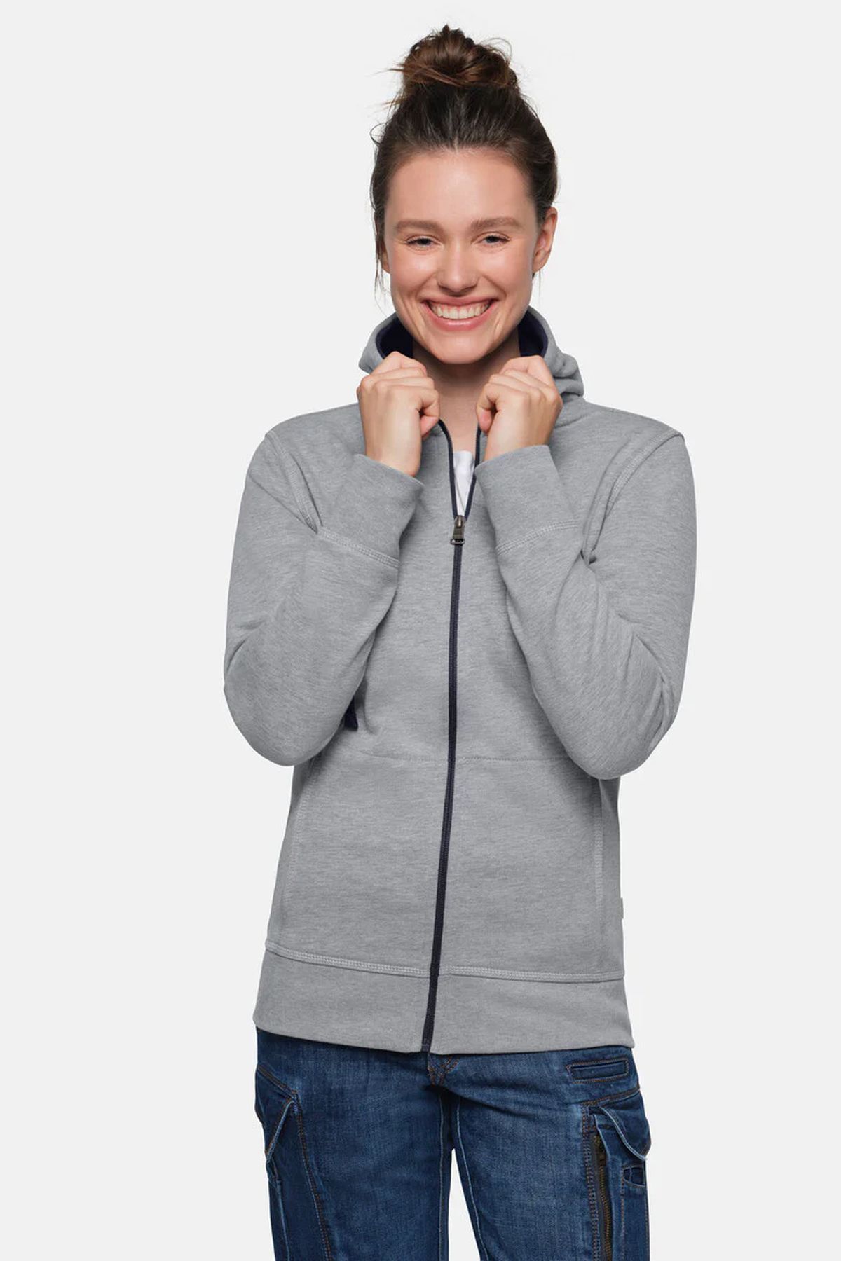 Hakro Zip Hoodie Bonded Eco bedrucken | HAKRO