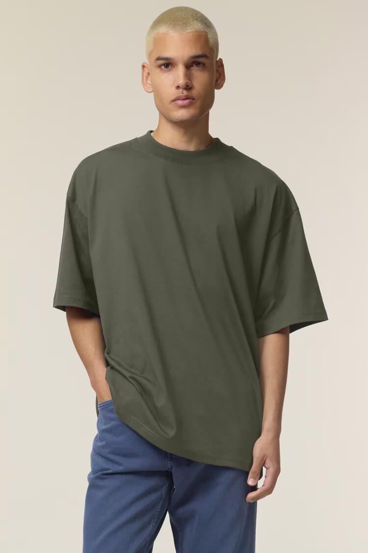 Stanley & Stella Blaster 2.0 Oversize T-Shirt mit Stehkragen bedrucken | Stanley & Stella