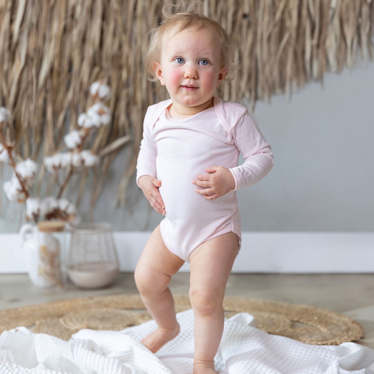 Link Kids Wear Langarm Organic Baby Body bedrucken | Link Kids Wear