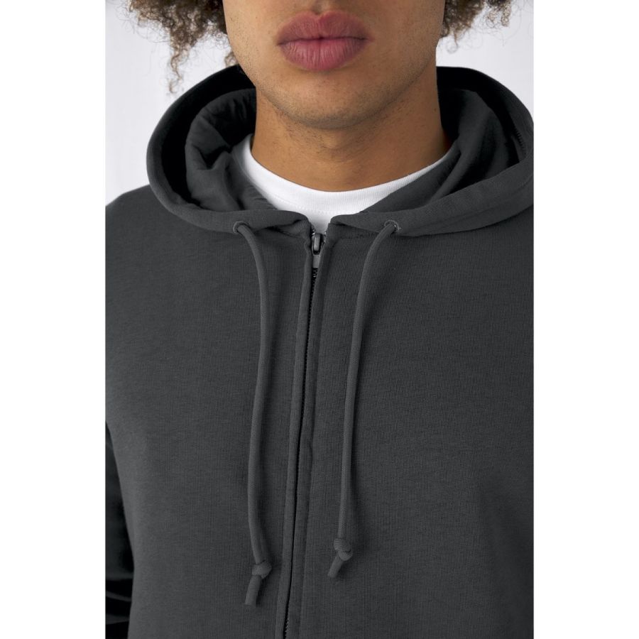 B&C Inspire Zipped Hood Herren Hoodie bedrucken | B&C