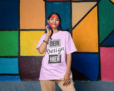Original-T-Shirt mit einem Foto deines Lieblingskünstlers.