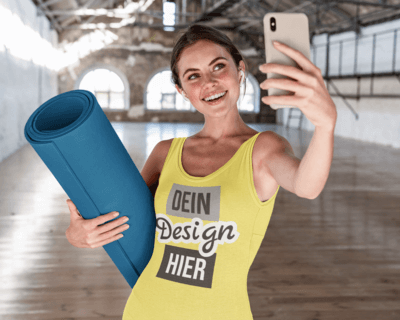 Yoga-Tanktop bedrucken