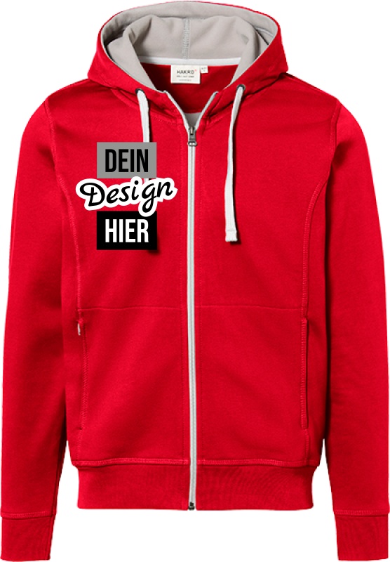 HAKRO Zip Hoodie Bonded Eco personalisieren