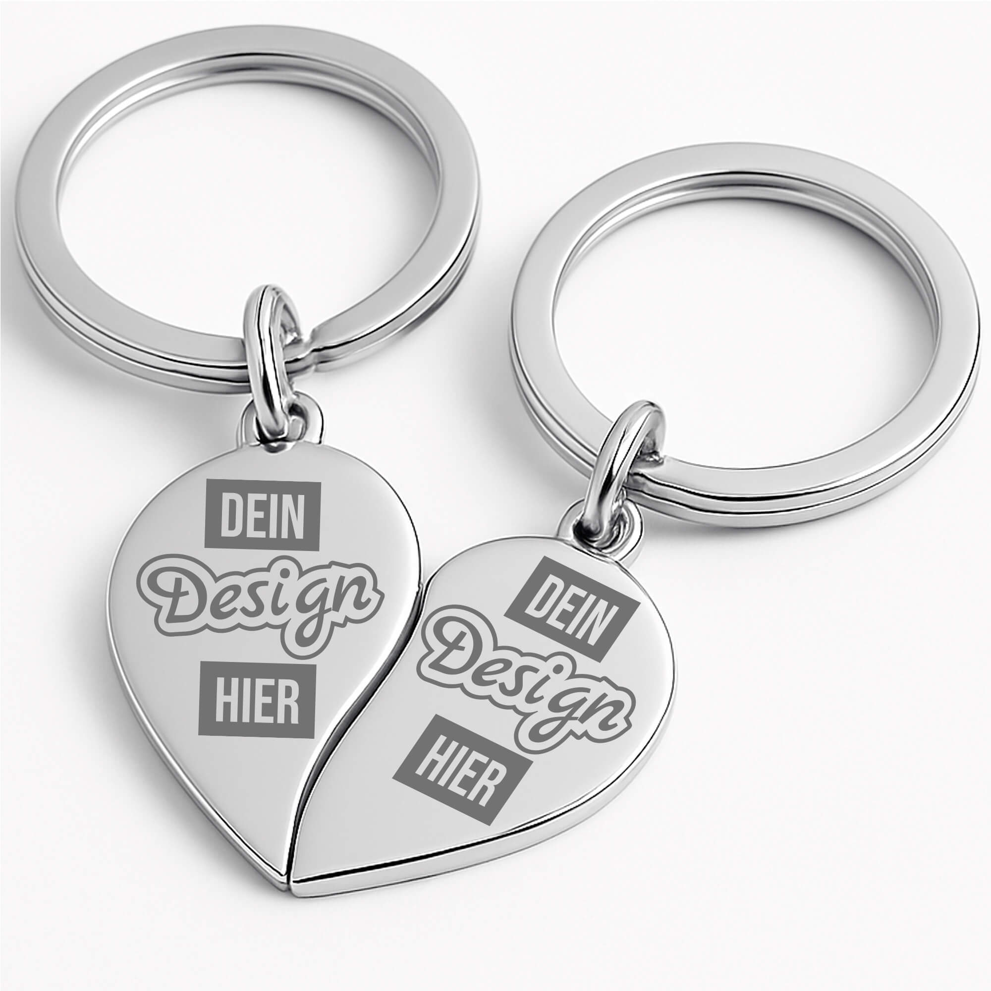 Omnishirt Key Chain Split Heart