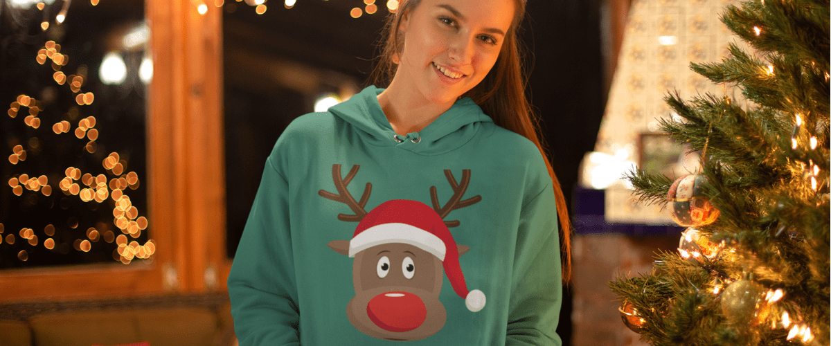 Weihnachtspullover für die ganze Familie