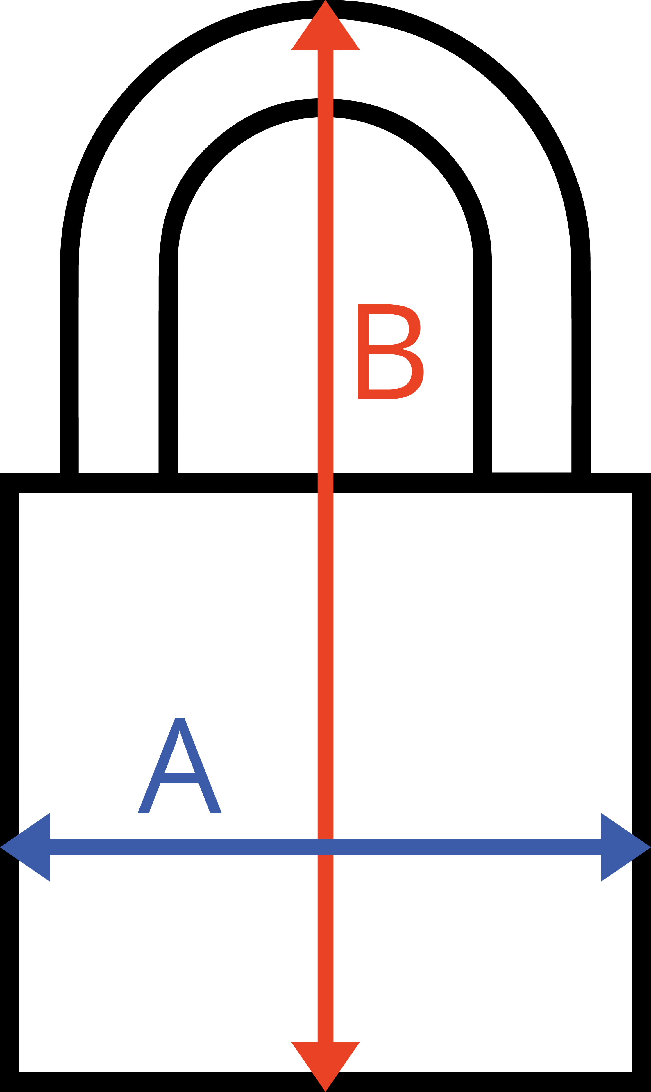 Liebesschloss mit Gravur Größen