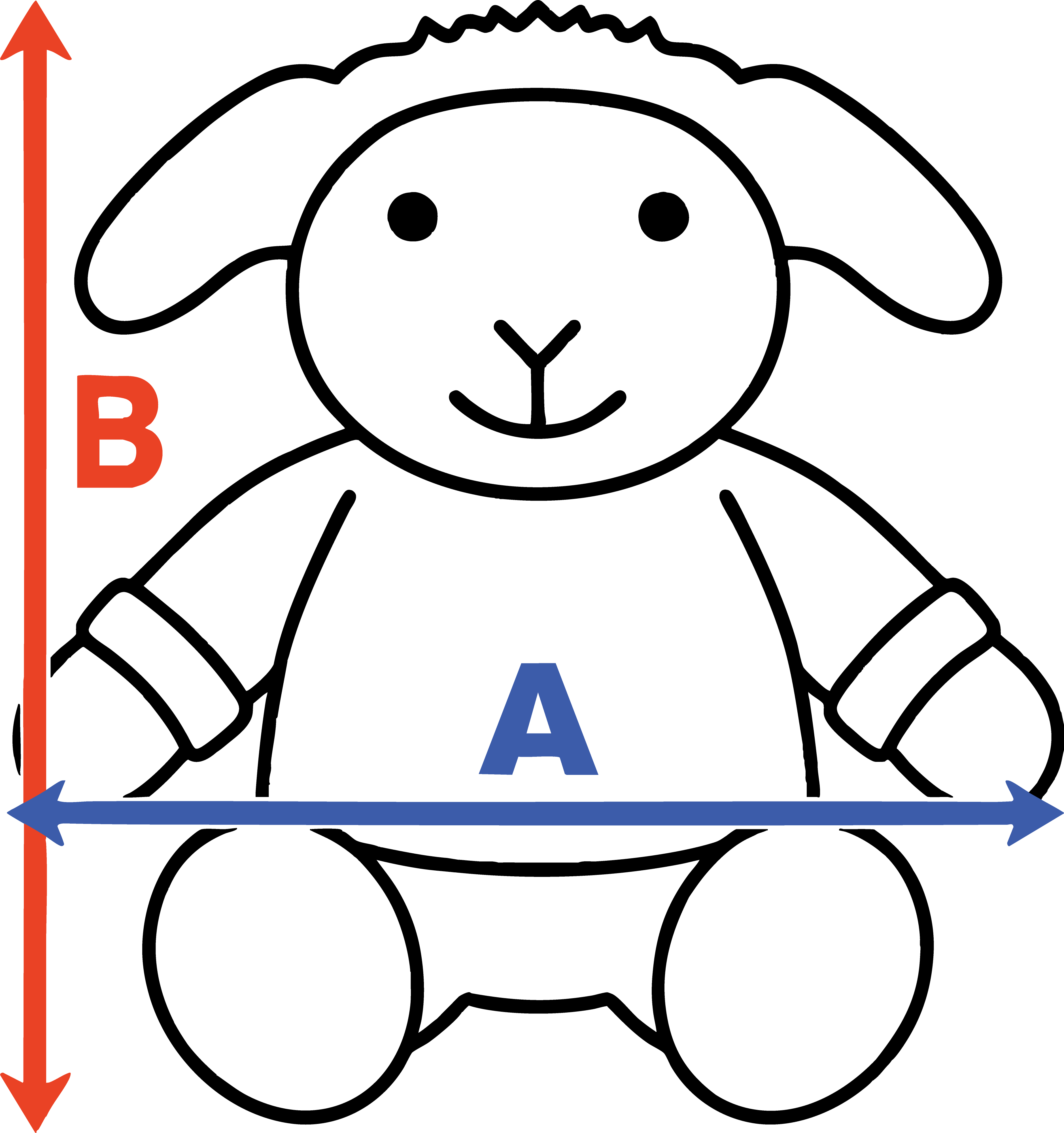 Sheep Berta Größen
