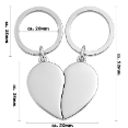 Key Chain Split Heart Größen
